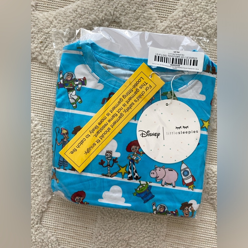 Little sleepies Toy Story pajamas set 18/24m